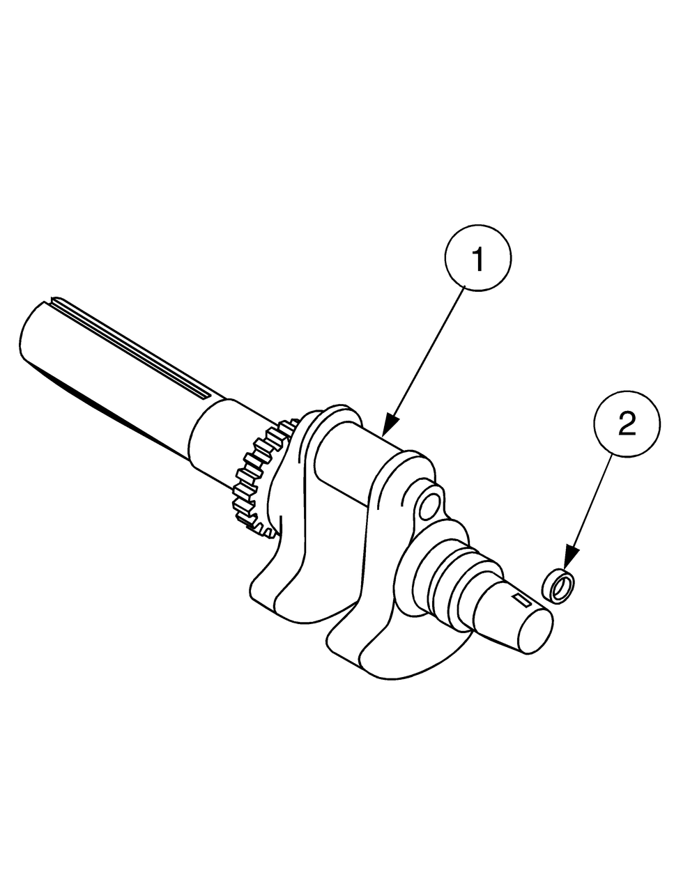Crankshaft Mfg Date K016 And After Diagram and Parts List for GT2550 K015-K018-14A2E7P710 Cub Cadet Lawn Tractor